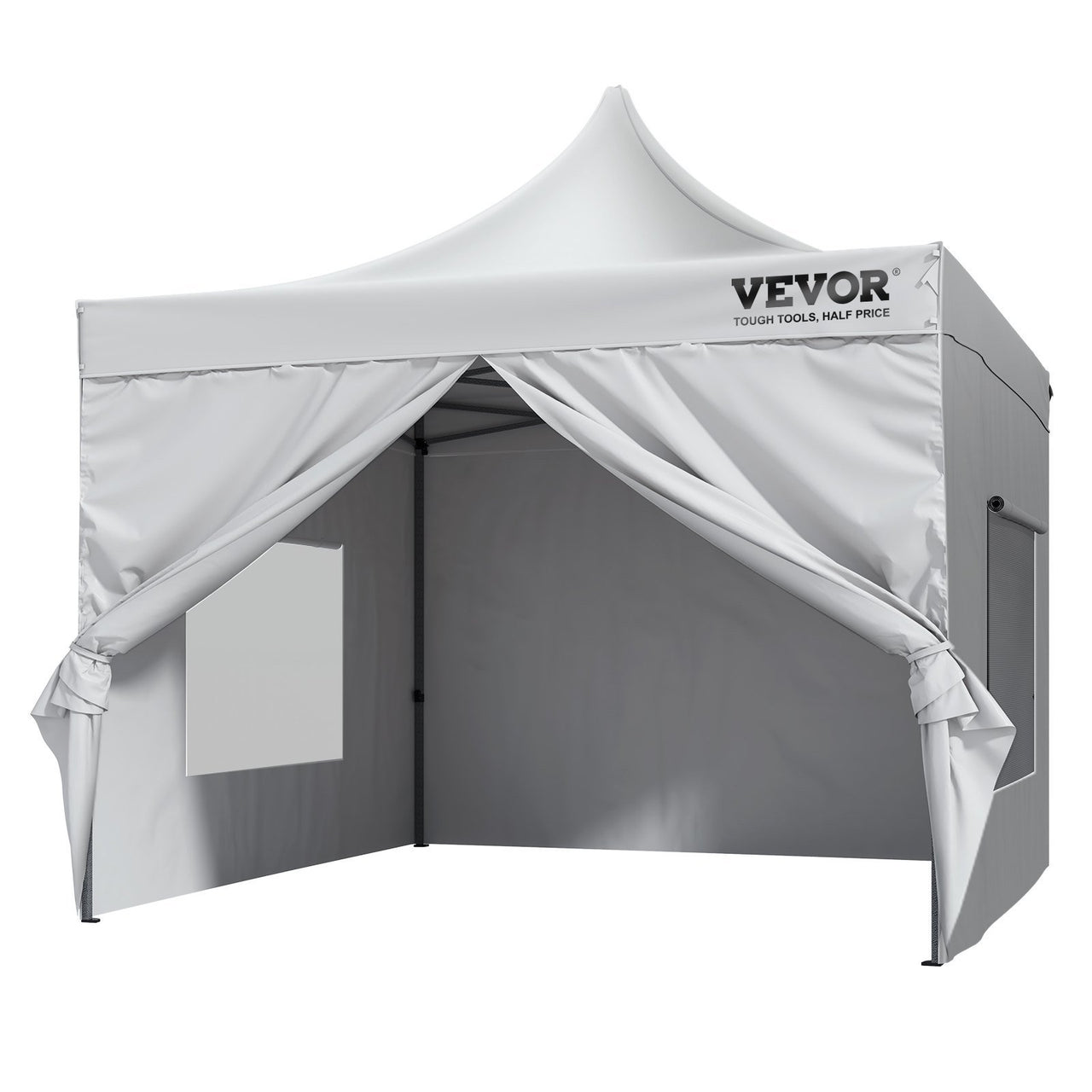 10x10 FT Pop up Canopy with Removable Sidewalls & Wheeled Bag, UV Resistant Waterproof