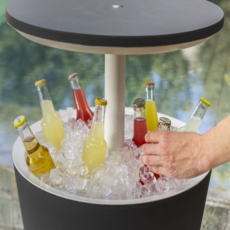 7.5 Gallon Modern Cool Bar Outdoor Patio Furniture With Wine Cooler