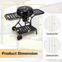 Thumbnail for BBQ Charcoal Grill with Bottom Storage Shelf