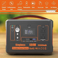 Thumbnail for Portable Power Station 110V/600W 568Wh Lithium Battery Pure Sine Wave AC Outlet DC USB