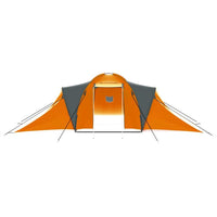 Thumbnail for Camping Tent 9 Persons Fabric Gray and Orange