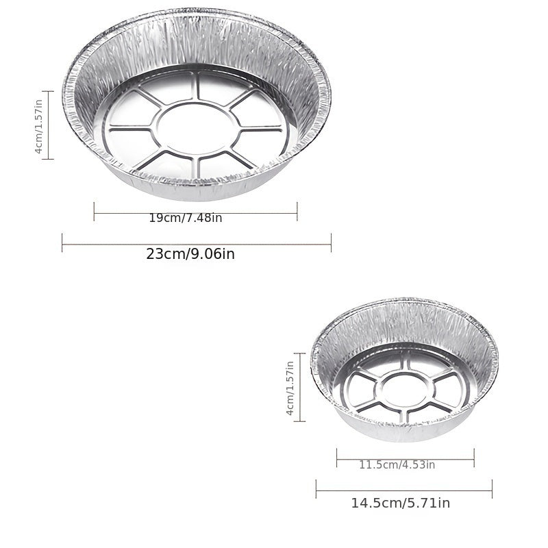 Disposable Aluminum Foil Liners; Round Tin Foil Pans