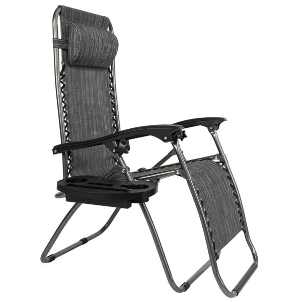 Infinity Zero Gravity Chair 2 Pack, Outdoor Lounge Patio Chairs with Pillow and Utility Tray