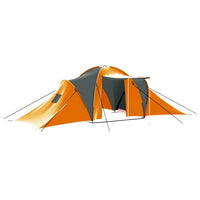 Thumbnail for Camping Tent 9 Persons Fabric Gray and Orange