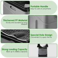 Thumbnail for Portable Travel Potty with Carry Bag- Foldable Emergency Toilet with Lid, Trash Bags