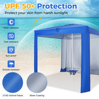 Thumbnail for Beach Canopy Cabana Tent with Detachable Sidewall and Folding Table