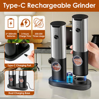 Thumbnail for Electric Salt and Pepper Grinder Rechargeable Charging Base