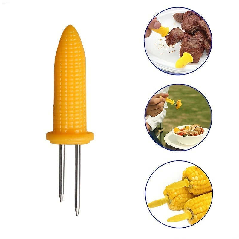 6pcs Stainless Steel Corn Holder