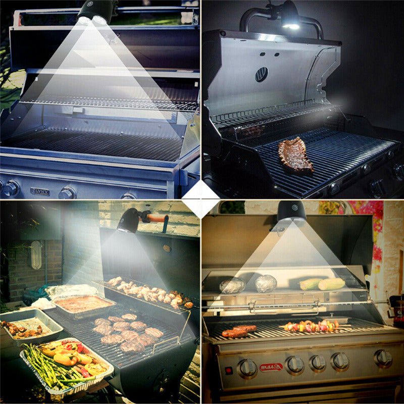 Portable BBQ Grill Lights, LED Smart Touch Lighting, Heat Resistant, Waterproof.