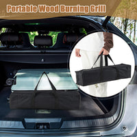 Thumbnail for 3-in-1 Camping Campfire Grill with Stainless Steel Grills Carrying Bag & Gloves