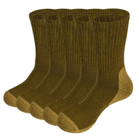 Thumbnail for Moisture Wicking Mid Calf Thermal Socks( 5 Pairs/Pack)