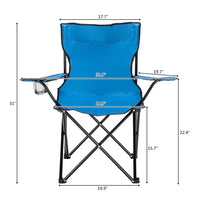 Thumbnail for Small Camp Chair 80x50x50 Blue