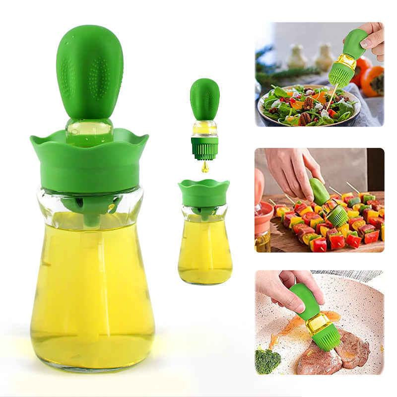 Oil Bottle With Silicone Brush