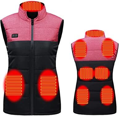 Womens Heated Vests-Smart Charging- 8 Heated Zones