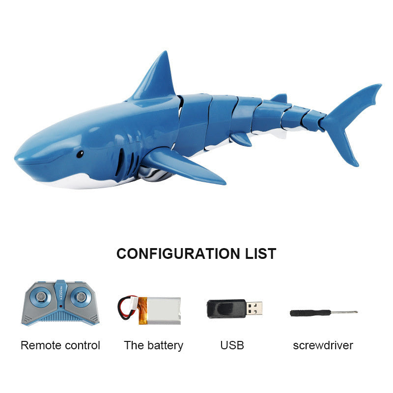 2.4G Rechargeable RC Boat Shark Toys For 4-14 Years Old