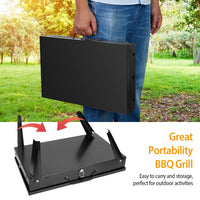 Thumbnail for Portable Foldable Suitcase Charcoal Grill 16.7x10x17.7in