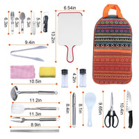 Thumbnail for 19 Pcs Camping Cooking Utensil Kit