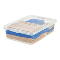 Thumbnail for 28 Quart Large Bed Plastic Storage Box, Clear, Set of 4