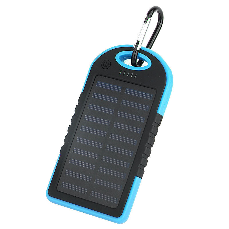 10000mAh Portable Fast Charging Power Bank USB Solar Charging with Flashlight For iPhone, Android