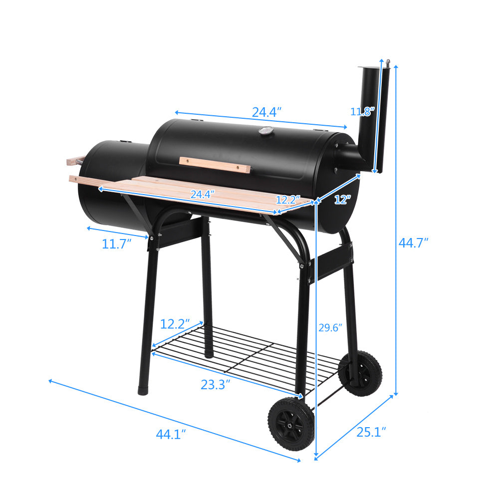 Charcoal Grill/Offset Smoker