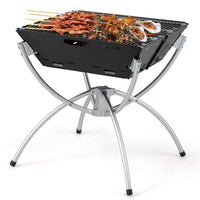 Thumbnail for 3-in-1 Camping Campfire Grill with Stainless Steel Grills Carrying Bag & Gloves