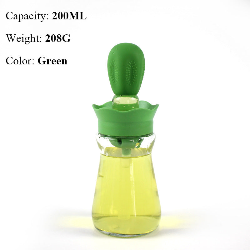 Oil Bottle With Silicone Brush