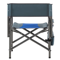 Thumbnail for 2-piece Padded Folding Outdoor Chair with Storage Pockets; Lightweight Oversized Directors Chair