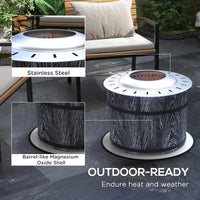 Thumbnail for Outsunny Smokeless Fire Pit with Fireproof Mat, 20