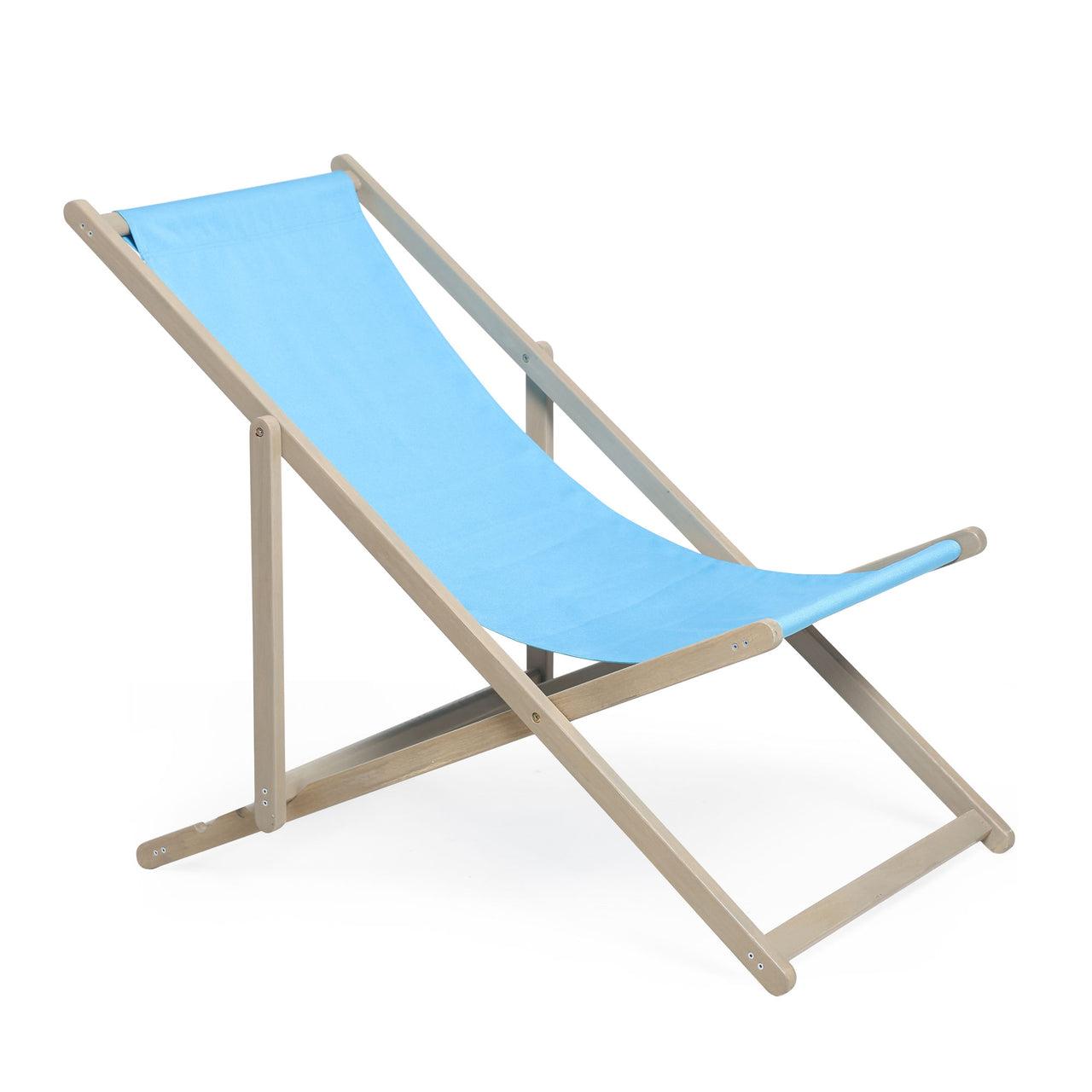 Beach Sling Patio Chair Set of 2,Wooden Folding Outdoor Chair