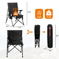 Thumbnail for ANTARCTICA GEAR Heated Camping Chair with 12V 16000mAh Battery Pack