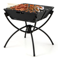 Thumbnail for 3-in-1 Camping Campfire Grill with Stainless Steel Grills Carrying Bag & Gloves