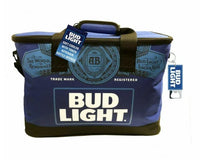 Thumbnail for Bud Light Soft Sided Cooler Beverage Bag with Token Key Chain - Blue