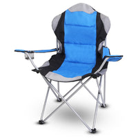 Thumbnail for Foldable Camping Chair Heavy Duty Steel-Padded Seat,330LBS Max Load with Cup Holder and Carry Bag