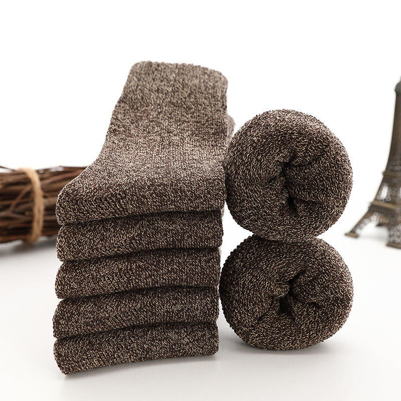 5 Pairs Thick Wool Socks, Men