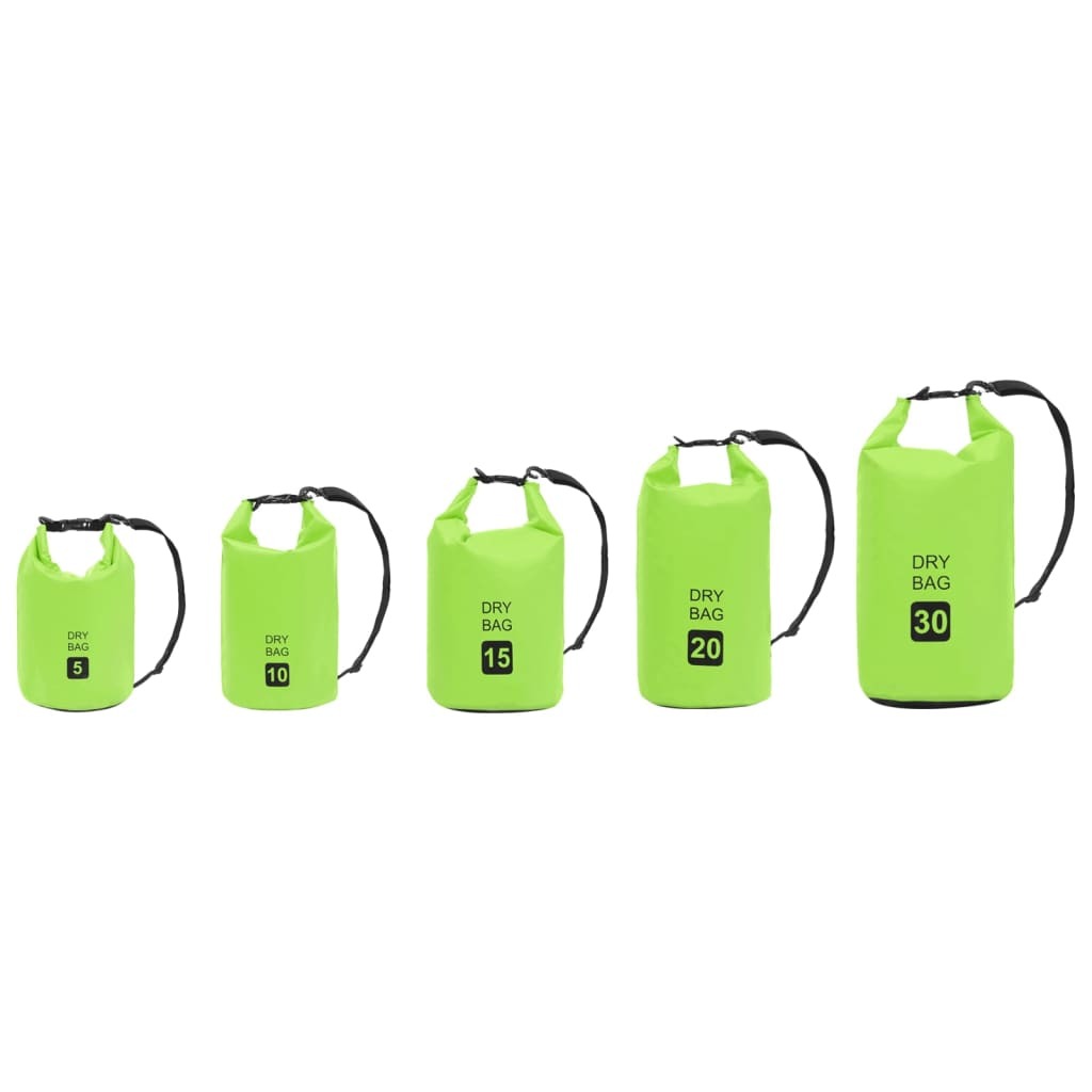 Dry Bag Green 1.3 gal PVC