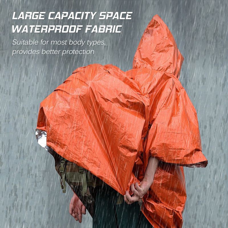 Emergency Rain Poncho Weather Proof