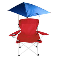 Thumbnail for Foldable Outdoor Chair with Detachable Umbrella  Adjustable Canopy