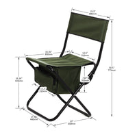 Thumbnail for 4-piece Folding Outdoor Chair with Storage Bag