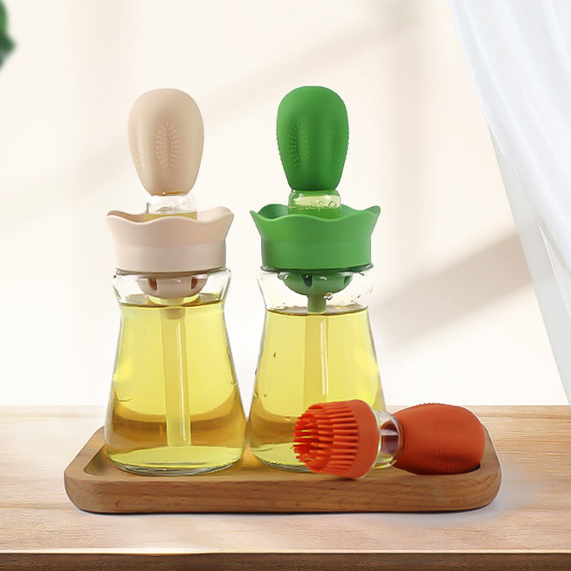 Oil Bottle With Silicone Brush