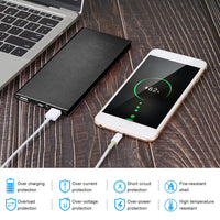 Thumbnail for 20000mAh Power Bank Ultra-thin External Battery Pack Phone Charger