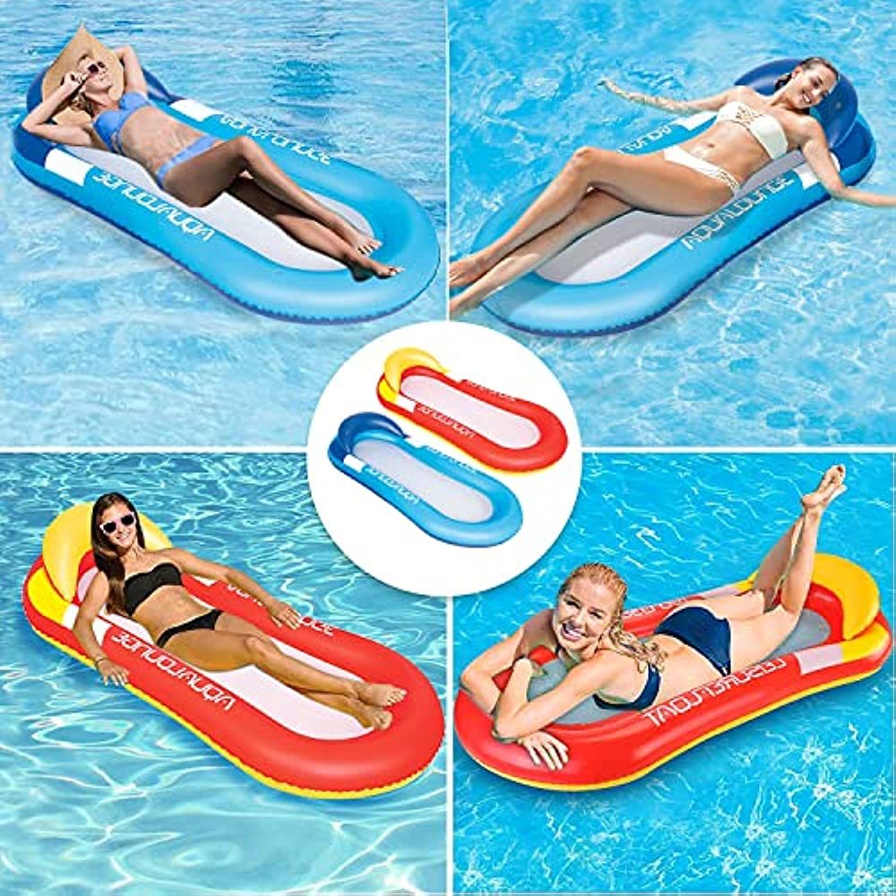 BLUEGALA Swimming Pool Floating Hammock;  Inflatable Floating Raft