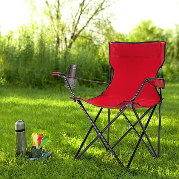 Small Camp Chair 80x50x50 Red