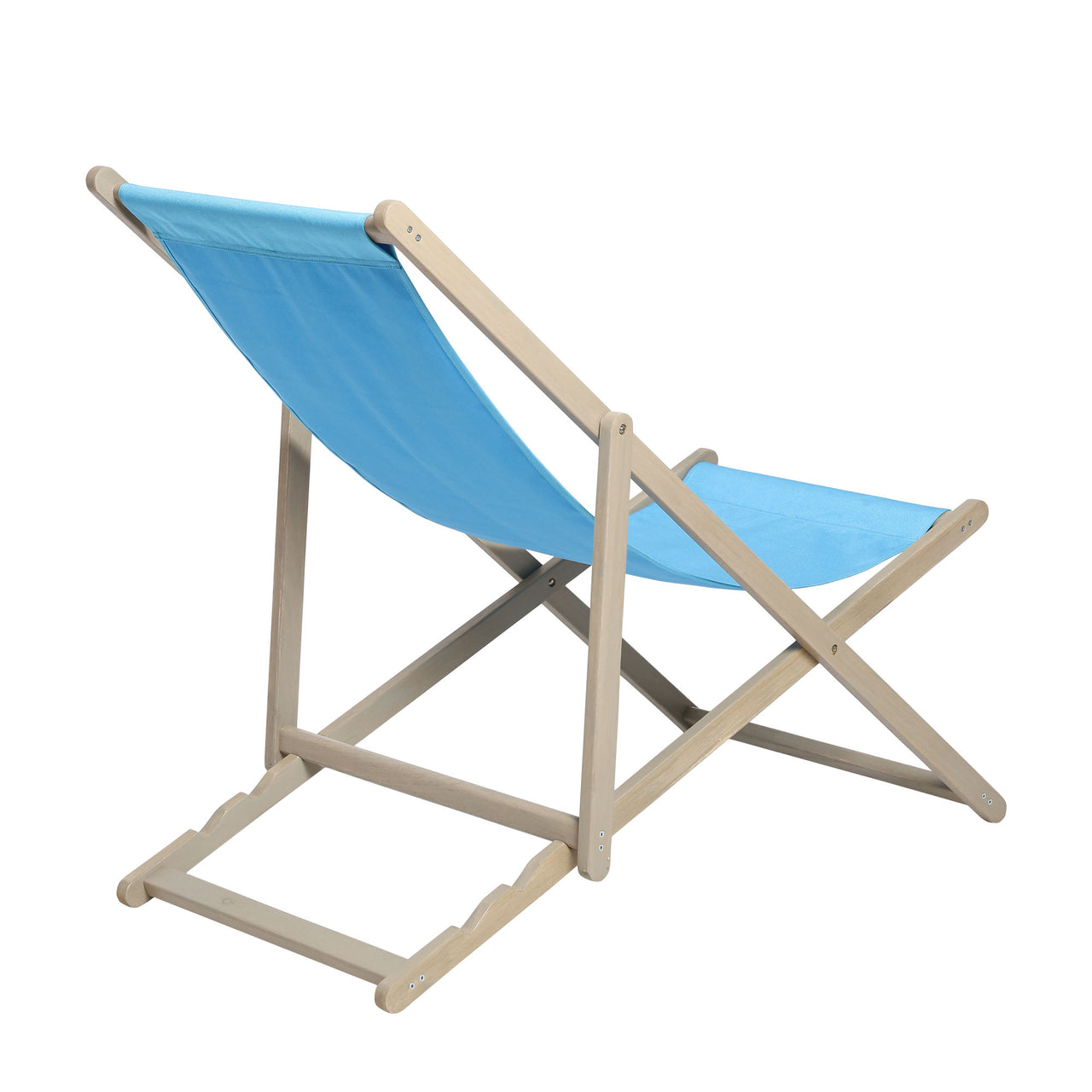 Beach Sling Patio Chair Set of 2,Wooden Folding Outdoor Chair