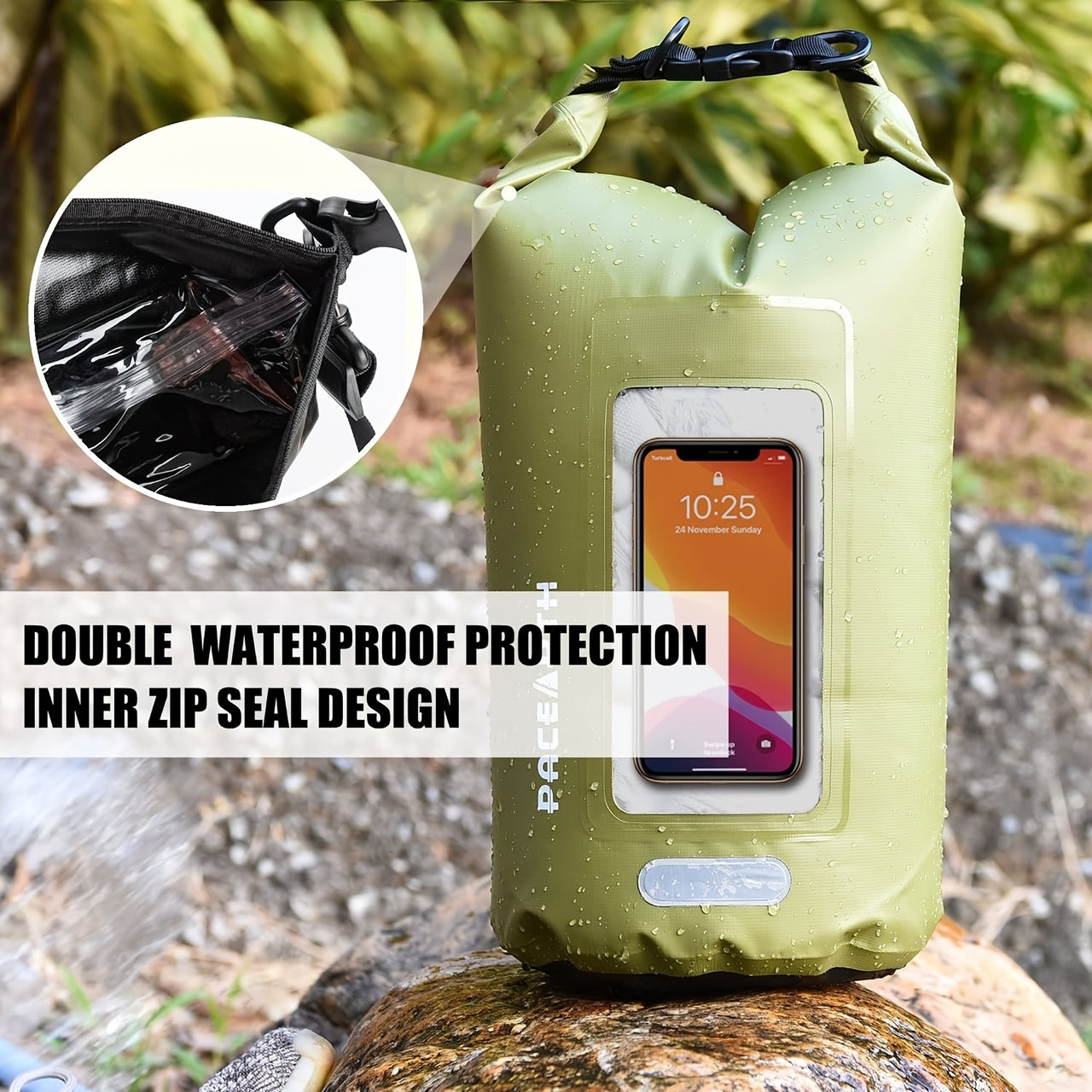 Waterproof Dry Bag 10L/20L/30L Roll Top Lightweight Floating Backpack