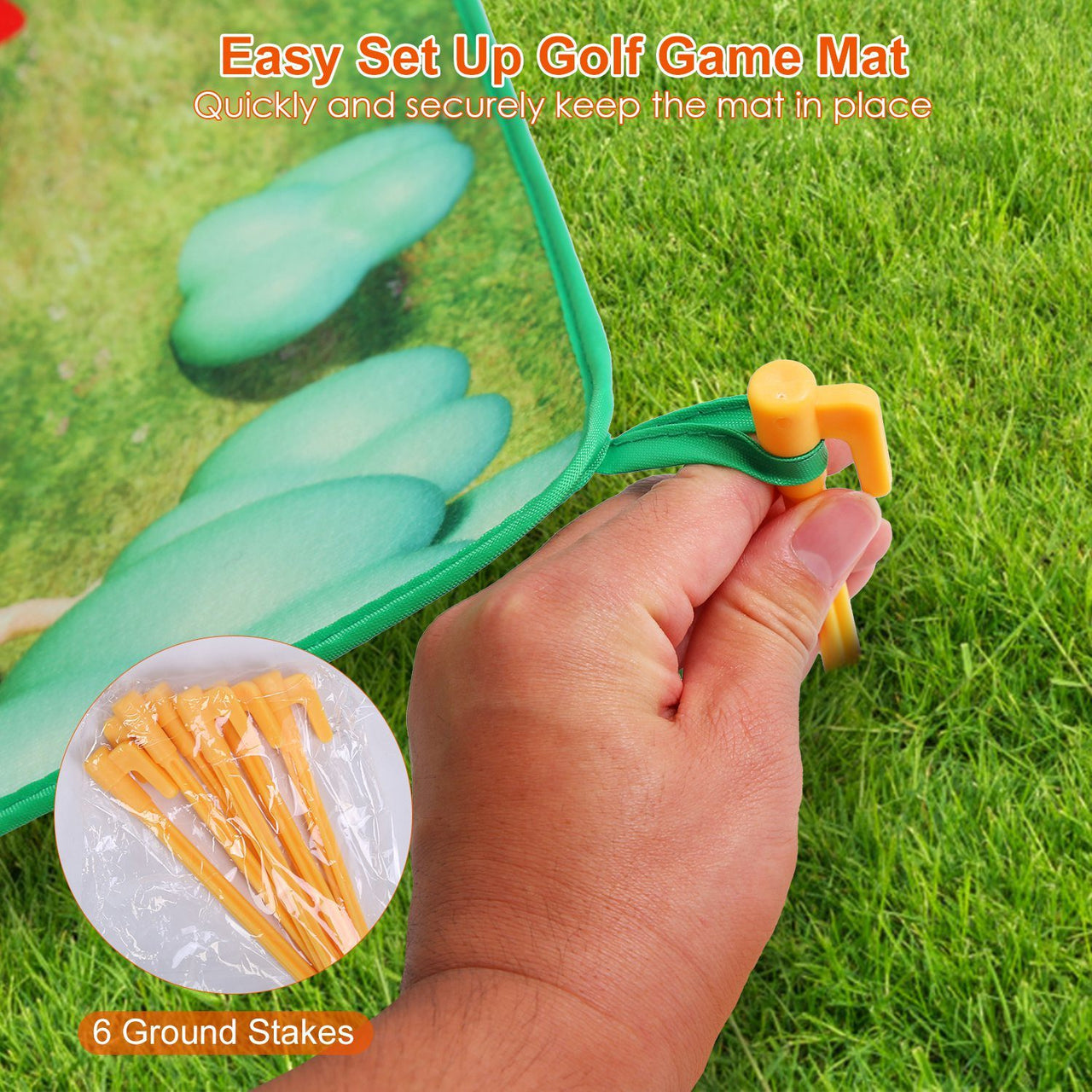 Golf Game Chipping Mat, 20Pcs, Sticky Golf Balls