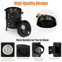 Thumbnail for 3-in-1 Charcoal BBQ Grill Combo with Built-in Thermometer