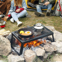 Thumbnail for Folding Campfire Grilling Rack for Outdoor Open Flame Cooking