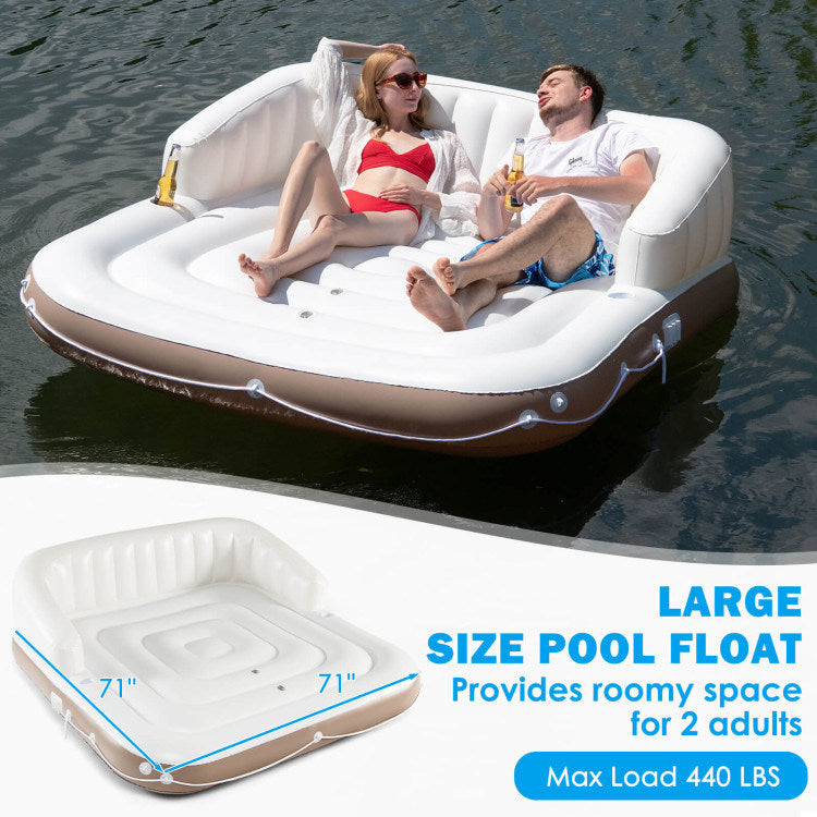 Inflatable Pool Float Lounge Raft