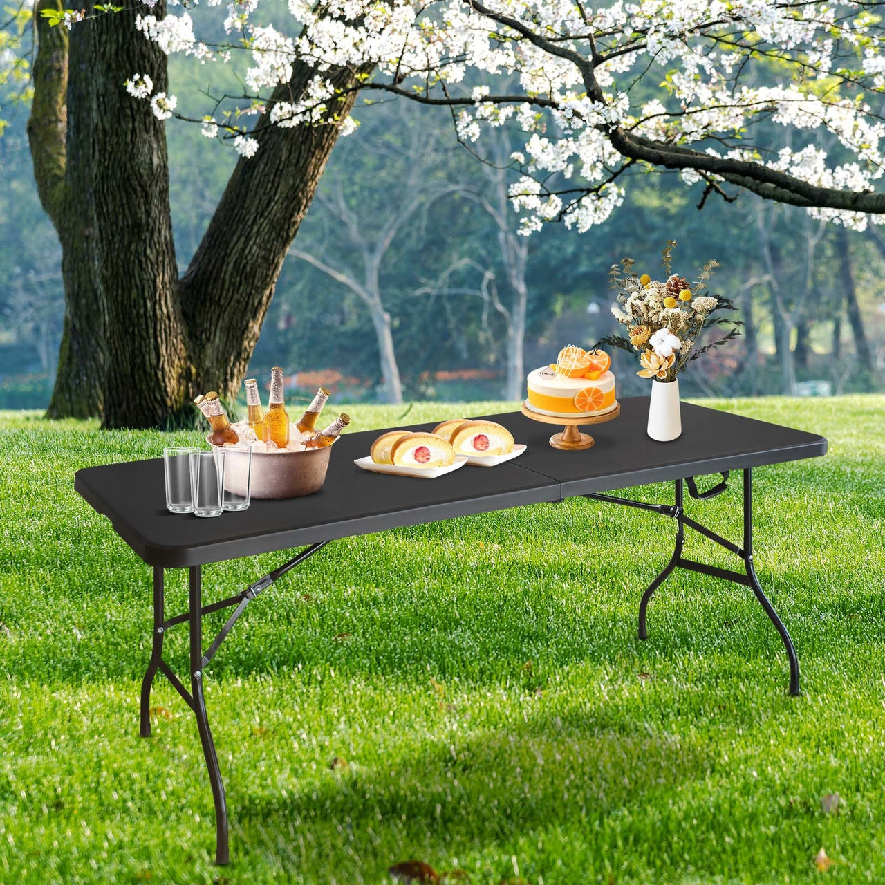 6ft Folding Portable Plastic Table