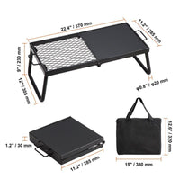 Thumbnail for Folding Campfire Grilling Rack for Outdoor Open Flame Cooking